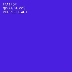 #4A1FDF - Purple Heart Color Image