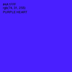 #4A1FFF - Purple Heart Color Image