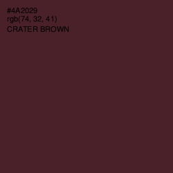 #4A2029 - Crater Brown Color Image