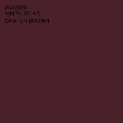 #4A202A - Crater Brown Color Image