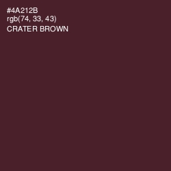 #4A212B - Crater Brown Color Image