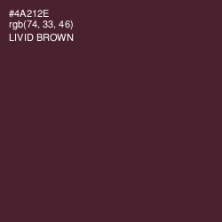 #4A212E - Livid Brown Color Image