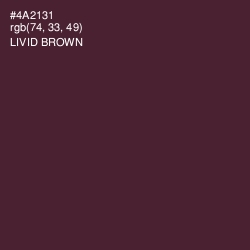 #4A2131 - Livid Brown Color Image