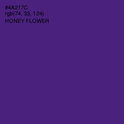 #4A217C - Honey Flower Color Image