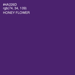 #4A226D - Honey Flower Color Image
