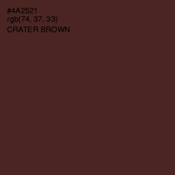 #4A2521 - Crater Brown Color Image