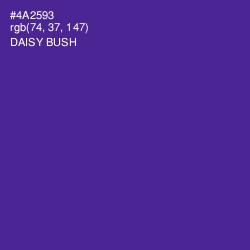 #4A2593 - Daisy Bush Color Image