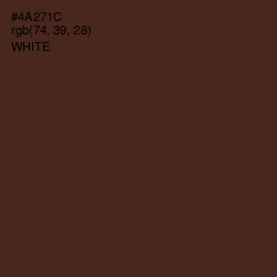 #4A271C - Brown Derby Color Image