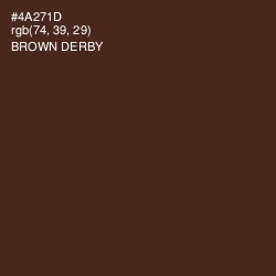 #4A271D - Brown Derby Color Image