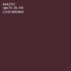 #4A2731 - Livid Brown Color Image