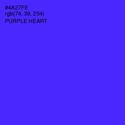 #4A27FE - Purple Heart Color Image