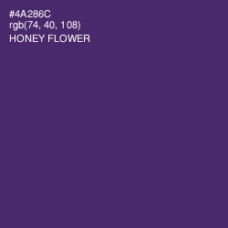 #4A286C - Honey Flower Color Image
