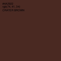 #4A2922 - Crater Brown Color Image