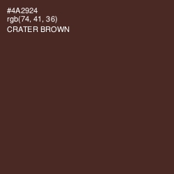 #4A2924 - Crater Brown Color Image