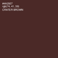 #4A2927 - Crater Brown Color Image