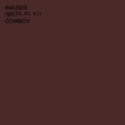 #4A2929 - Cowboy Color Image