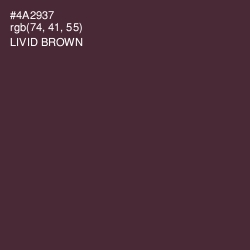 #4A2937 - Livid Brown Color Image