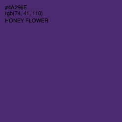 #4A296E - Honey Flower Color Image