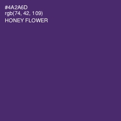 #4A2A6D - Honey Flower Color Image