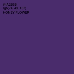 #4A2B6B - Honey Flower Color Image