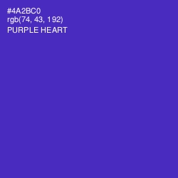 #4A2BC0 - Purple Heart Color Image