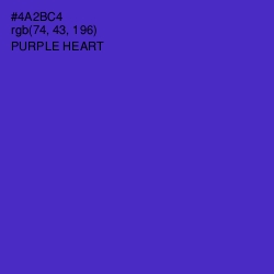 #4A2BC4 - Purple Heart Color Image
