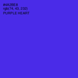 #4A2BE8 - Purple Heart Color Image