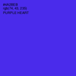 #4A2BEB - Purple Heart Color Image