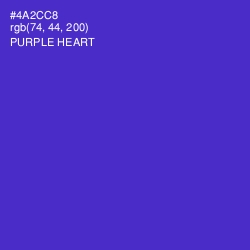 #4A2CC8 - Purple Heart Color Image