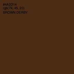 #4A2D14 - Brown Derby Color Image