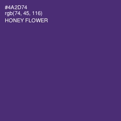 #4A2D74 - Honey Flower Color Image