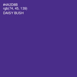 #4A2D8B - Daisy Bush Color Image