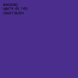 #4A2D8C - Daisy Bush Color Image