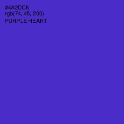 #4A2DC8 - Purple Heart Color Image