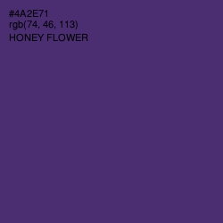 #4A2E71 - Honey Flower Color Image