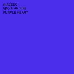 #4A2EEC - Purple Heart Color Image