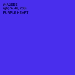 #4A2EEE - Purple Heart Color Image
