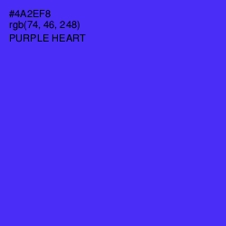 #4A2EF8 - Purple Heart Color Image