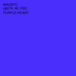 #4A2EFC - Purple Heart Color Image