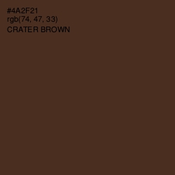 #4A2F21 - Crater Brown Color Image