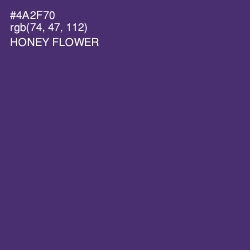 #4A2F70 - Honey Flower Color Image