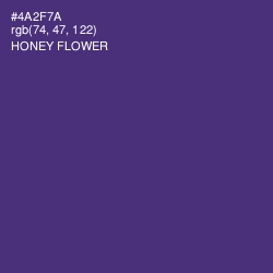 #4A2F7A - Honey Flower Color Image