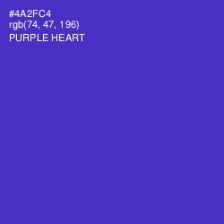 #4A2FC4 - Purple Heart Color Image