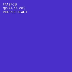 #4A2FCB - Purple Heart Color Image