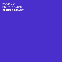 #4A2FCD - Purple Heart Color Image