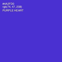 #4A2FD0 - Purple Heart Color Image