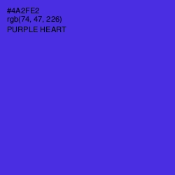 #4A2FE2 - Purple Heart Color Image