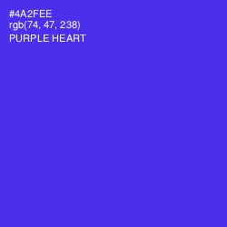 #4A2FEE - Purple Heart Color Image