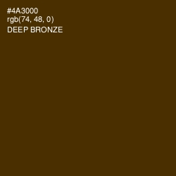 #4A3000 - Deep Bronze Color Image