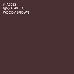 #4A3033 - Woody Brown Color Image